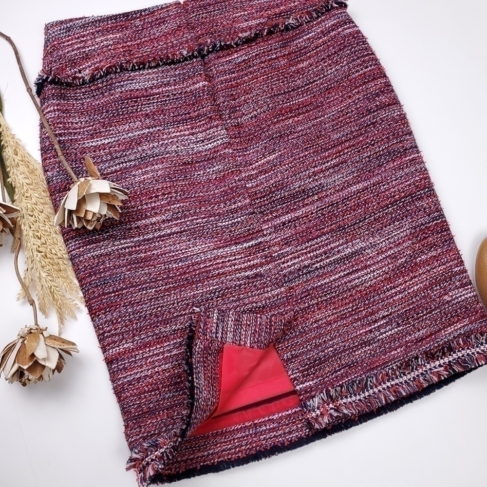 Doncaster Pink Grey Tweed Skirt Sz 4 - Picture 5 of 16